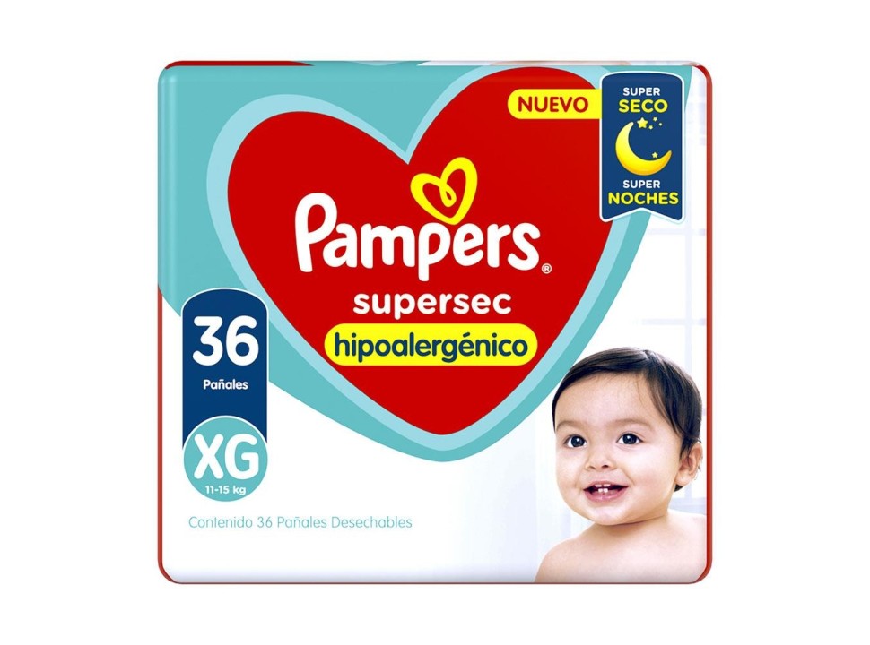 Pampers Pañales x 36 Un