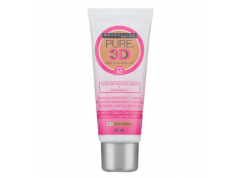 BASE PURE MAKEUP 3D CLARO DORADO