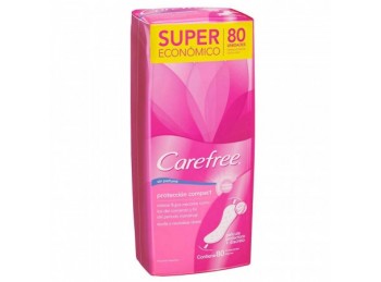 Protectores Diarios Carefree Compact Sin Perfume x80un