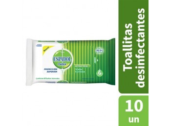 Toallas Húmedas Antibacterial Espadol x10un