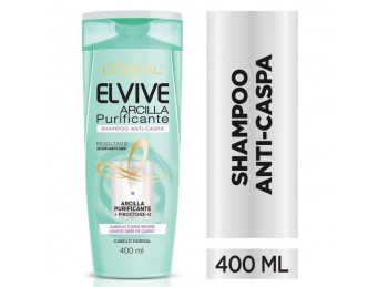 Shampoo Anti-Caspa Arcilla Purificante Elvive L´Oréal Paris 400ml 