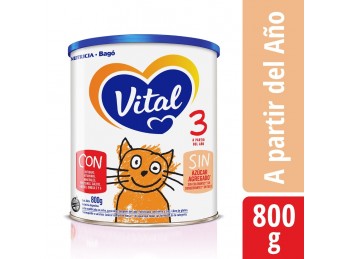 Leche Infantil VITAL 3 a partir de los 12 meses. 800 gr