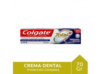 Crema Dental Total 12 Limpieza Profunda Blanqueador 70gr