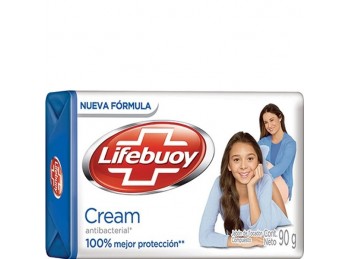 Jabón Antibacterial Lifebuoy Cream x90gr