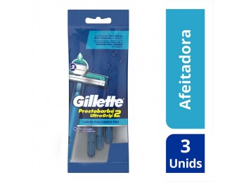 Máquinas de Afeitar Prestobarba UltraGrip 3 Un