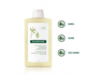 Shampoo Hidratante Klorane Leche de Almendras x 200 ml