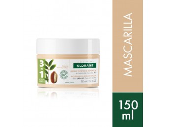 Mascarilla Nutritiva 3 en 1 Klorane Cupuacu para Cabellos Secos y Dañados 150ml