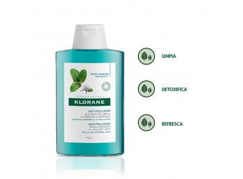 Shampoo Detoxificante Klorane Menta Acuática 200ml