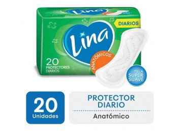 Protectores Diarios Anatomicos 20 Unidades