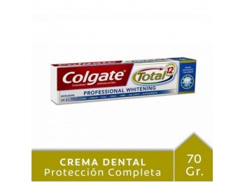 Pasta Dental Colgate Total 12 Limpieza Profunda Blanqueador x70gr