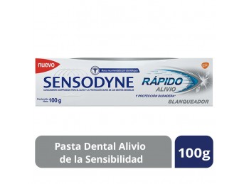 Pasta Dental Sensodyne Rápido Alivio Blanqueador x100gr