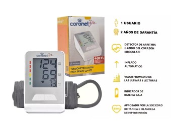 Tensiómetro Coronet Digital De Brazo Ld*572