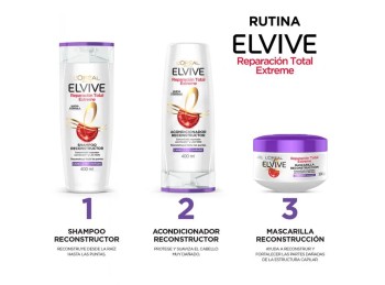 Shampoo Elvive Reparación Total Extreme x400ml