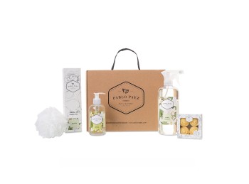 Kit n° 25 -Gift Box- Classic-Jabon liquido, Home spray, Difusor ambiente, jabon de tocador x4 minifl