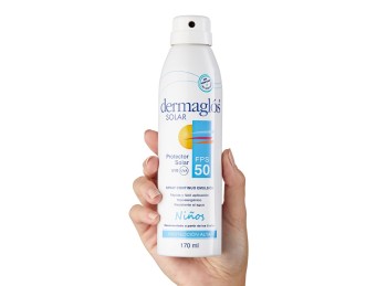 Protector Solar Niños Dermaglós FPS50 Spray Continuo x170ml