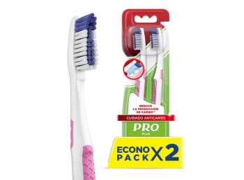 Cepillo de dientes Oral-B Doble Acción Mayor Alcance medio pack x 2 unidades