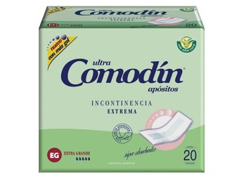Comodin Apositos Incontinencia Extrema Con Cinta Adhesiva x20 XG