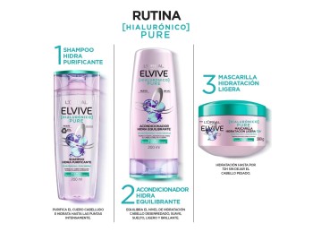 Elvive Acondicionador Hialuronico Pure 200 ml