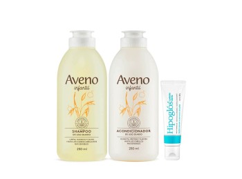 Kit Capilar Bebes y Niños Aveno +Hipoglós Cuidado Diario 30g