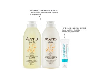 Kit Capilar Bebes y Niños Aveno +Hipoglós Cuidado Diario 30g