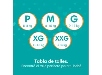 Pañal Pampers Babysan XG x8un