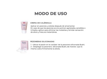 Kit Bushi para madres Crema 50g y Pezoneras x2