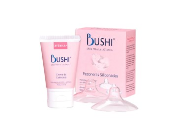 Kit Bushi para madres Crema 50g y Pezoneras x2