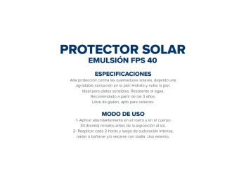 Protector Solar Dermaglós FPS40 Emulsión x380ml