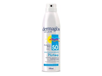 Protector Solar Niños Dermaglós FPS50 Spray Continuo x170ml