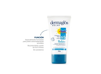 Protector Solar Bebés Dermaglós FPS65 Crema x50g