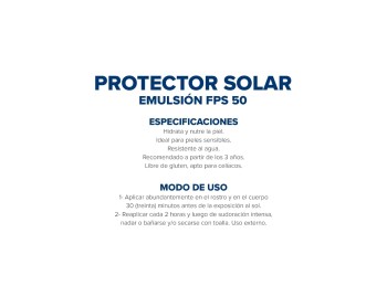 Protector Solar Dermaglós FPS50 Emulsión x250ml