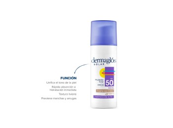 Protector Solar Dermaglós Facial FPS50 Tono Medio Crema x50g