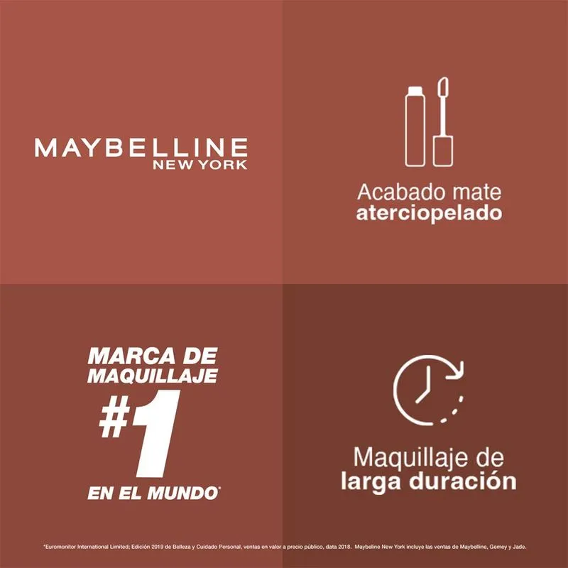 Labial Maybelline Superstay Matte Ink Tono Amazonian Music Collection 12ml