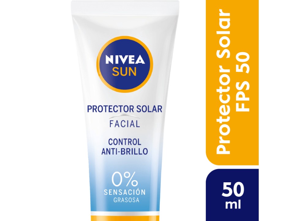Protector Solar Facial Nivea Sun Fps50 Antibrillo x50ml